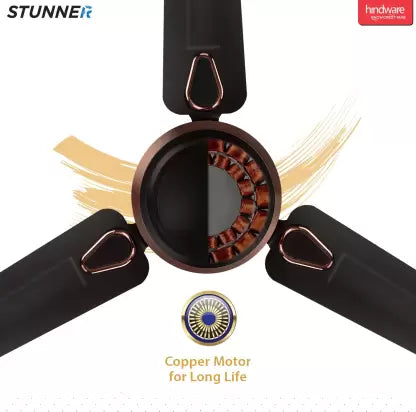 Hindware Stunner 1200 mm 3 Blade Ceiling Fan (Chestnut Bronze, Pack of 1) Hindware Stunner 1200 mm 3 Blade Ceiling Fan (Chestnut Bronze, Pack of 1)